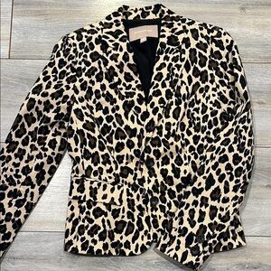Banana Republic Leopard Print Blazer